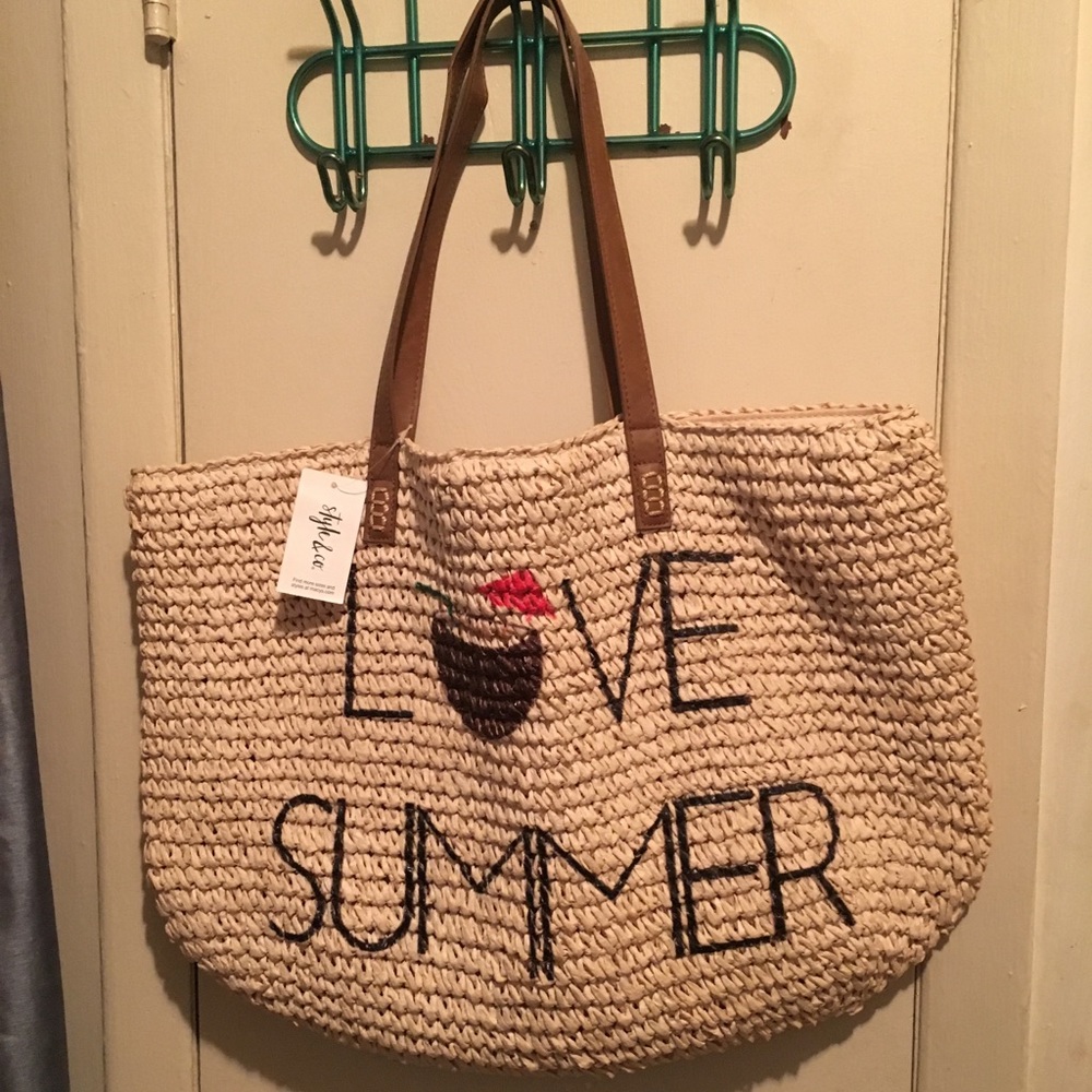 Style & Co summer straw bag